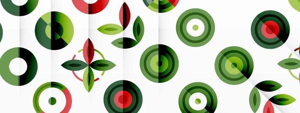 Vibrant and eye-catching vector background featuring a grid of colorful circles Stock Illustration