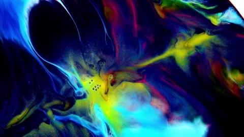 Vibrant and EyeCatching Abstract Fluid Art Capturing the Essence of Motion and Stock Footage 313369184