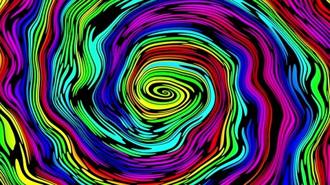 A Vibrant and EyeCatching Spiral Pattern Showcasing Multicolored Swirls in Its Stock Footage 294977639