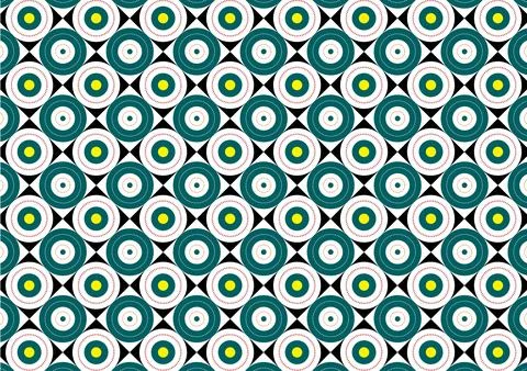 A vibrant and intricate vector seamless geometric pattern Stock Illustration