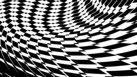 Vibrant and mesmerizing 3d abstract psychedelic checkered pattern optical Иллюстрация