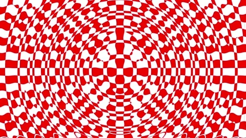 A vibrant and mesmerizing abstract background featuring a red and white che.. Stock Footage 305716265