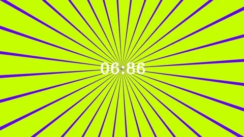 Vibrant and retro-inspired digital timer display featuring bold Stock Footage 337755805