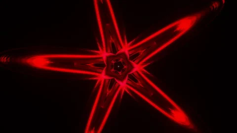 Vibrant and rhythmic neon lights create a seamless disco loop for VJs. Video stock 282115602
