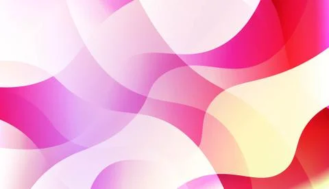 Vibrant And Smooth Gradient Soft Colors Wave Geometric Shape. For Cover Page, Stock Illustration