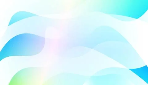 Vibrant And Smooth Gradient Soft Colors Wave Geometric Shape. For Cover Page, Stock Illustration