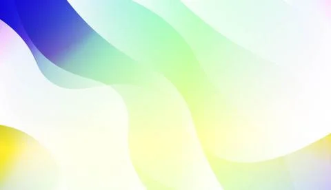 Vibrant And Smooth Gradient Soft Colors Wave Geometric Shape. For Cover Page, Stock Illustration