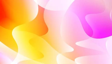Vibrant And Smooth Gradient Soft Colors Wave Geometric Shape. For Cover Page, Stock Illustration