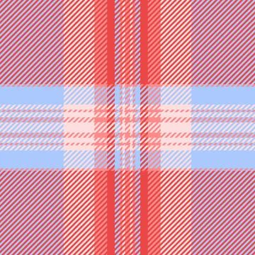 A vibrant and stylish plaid pattern in soft pastel shades of pink, red, and b Stock Illustration