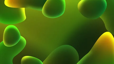 Vibrant animated background of fluid liquid shapes, flowing organic forms Stock Footage 282786076