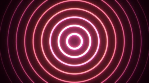 Vibrant animated circles pulsate, creating a mesmerizing visual rhythm Stock Footage 300269900