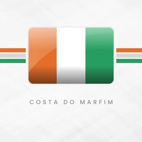 Vibrant Animated Costa do marfin Flag Waving with Bold Orange, White, and G.. Stock Footage 313742584