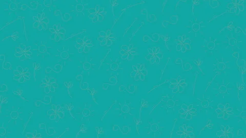 Vibrant animated flower patterns with dynamic colors and flowing movements Stock Footage 321641017