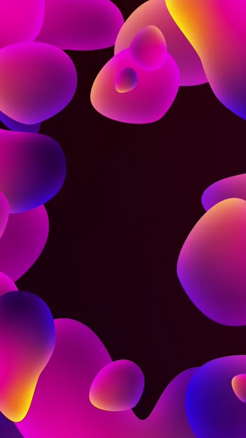 Vibrant animated fluid liquid background, mesmerizing flowing oil forms Stock-Footage 289682339