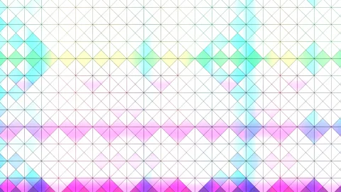 Vibrant Animated Grid of Geometric Colors and Patterns 스톡 동영상 291098657