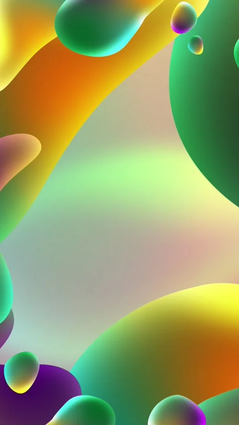 Vibrant animated liquid background, flowing oil shapes, colorful gradients Stock Footage 289682351