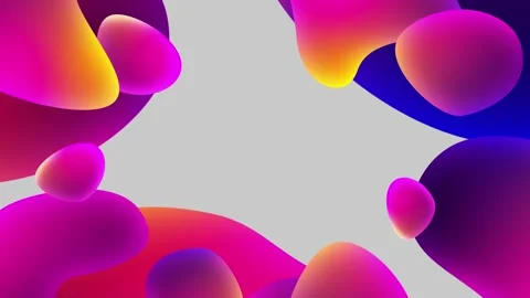 Vibrant animated presentation backdrop featuring colorful fluid liquid shapes Stock Footage 282786809