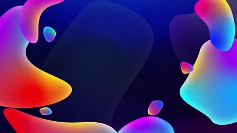 Vibrant animated presentation background, fluid liquid shapes in bold hues Stock Footage 282785570