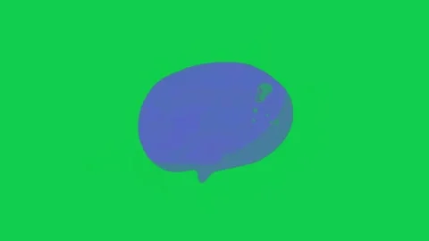 This vibrant animated speech bubble with a geometric design shows. Stock Footage 306848316