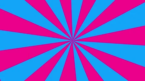 Vibrant animation background featuring alternating pink and blue rays radiating Stock-Footage 315808199