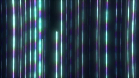 Vibrant animation of colorful light patterns flowing through a dark background Stock Footage 300439200