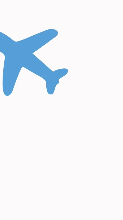 Vibrant animation of a cute airplane during takeoff Stock Footage 336175607