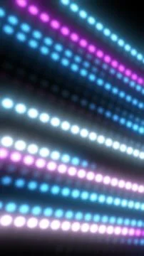 A vibrant array of blue and pink dots lined up in rows with a bokeh-like ef.. イラスト素材