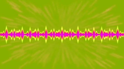 Vibrant Audio Waveform Visualizer on Red Background Stock Footage 332547806