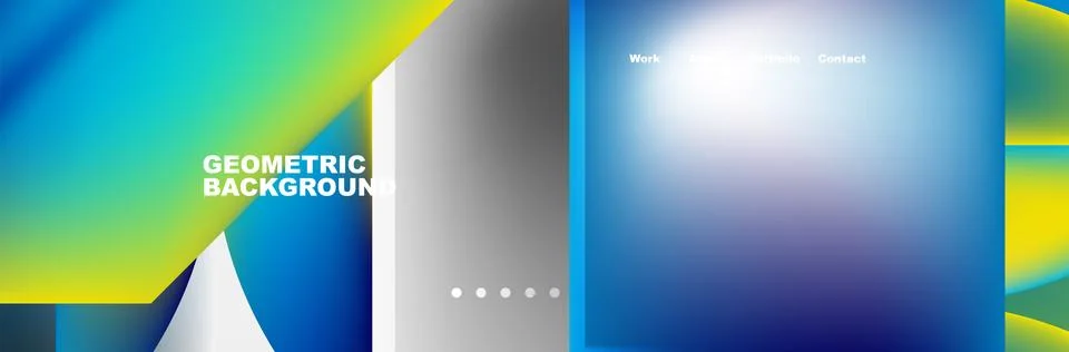 Vibrant Azure Rectangle Pattern on Office Application Software イラスト素材