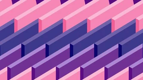 Vibrant Background Abstract Geometric Pattern with Pink and Purple Rectangu.. Stockillustratie