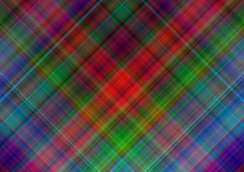 Vibrant background of intersecting at an angle of rainbow lines Stock Illustration