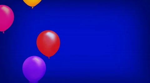 Vibrant Balloons Rising Background LOOP Video stock 370641