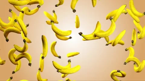 Vibrant Banana Explosion Stock Footage 282955326