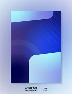 Vibrant Blue Abstract Background Design Gradient Texture for Modern Stock Illustration