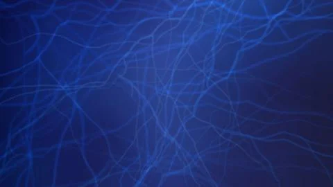 Vibrant blue abstract background with dynamic glowing lines Stock Illustration