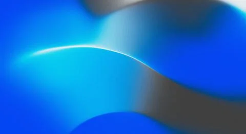 Vibrant blue abstract background with smooth curves and gradient lighting Stock Illustration