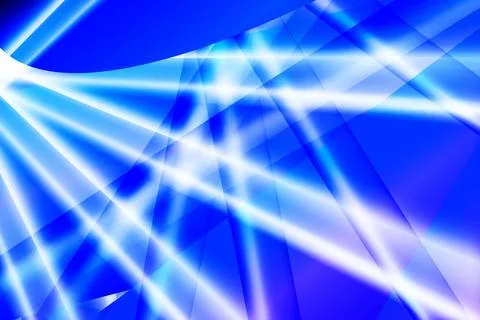 Vibrant blue abstract digital background white light rays Stock Illustration