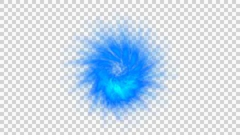 Vibrant blue abstract explosion on white background Stock Illustration