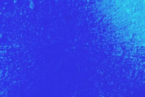 Vibrant blue abstract gradient with a textured, speckled spray effect along.. Stock Illustration