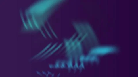 Vibrant blue abstract light trails on dark background Stock Illustration