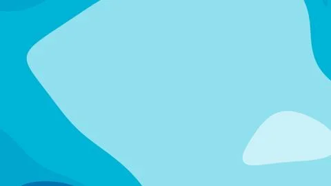 Vibrant blue abstract shapes create a layered composition with smooth curves  Stock Illustration