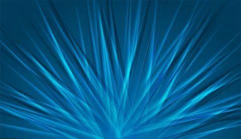 Vibrant blue abstract shiny rays modern tech background Stock Illustration