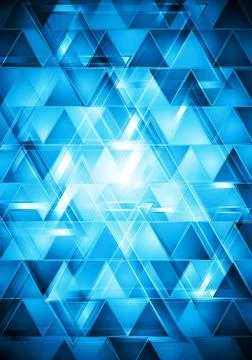 Vibrant blue abstract tech design. Vector background eps 10 Vibrant blue a... Stock Photos