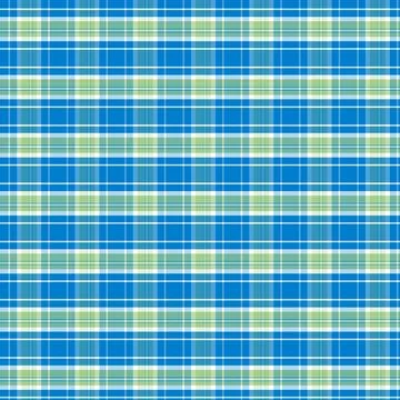 Vibrant blue and light green tartan plaid seamless pattern design for fabric 스톡 일러스트