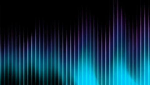 Vibrant blue and purple gradient light effect on black background Иллюстрация