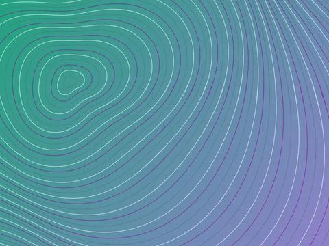 Vibrant Blue and Purple Gradient Background with Minimalist Topographical C.. イラスト素材