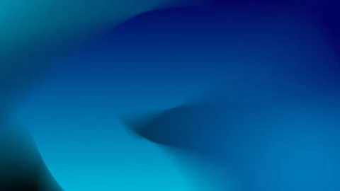 Vibrant blue and teal gradient with abstract curves, seamless loop background. Vídeo Stock 309058936