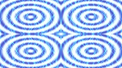 Vibrant blue and white abstract circle pattern background seamless backdrop.. Stock Footage 339778905