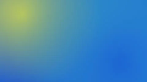 Vibrant Blue and Yellow Soft Gradient Abstract Background with Grainy Texture 库存插图