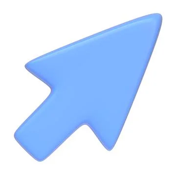 A vibrant blue arrow pointing right isolated on a white background Stock Illustration